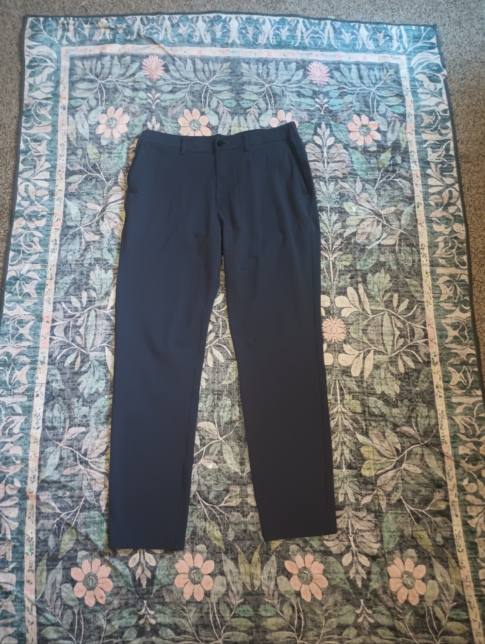 Public Rec Gamechanger Nylon Pants 34/ 32 Gray Stretch Soft Knit Office Travel